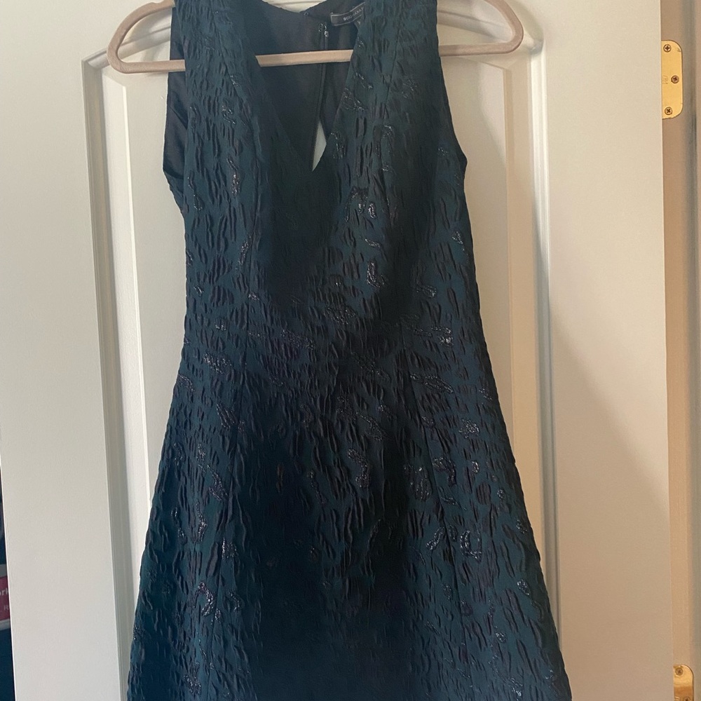 BCBG v neck mini dress